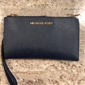 Gently used Michael Kors doublezip wristlet wallet